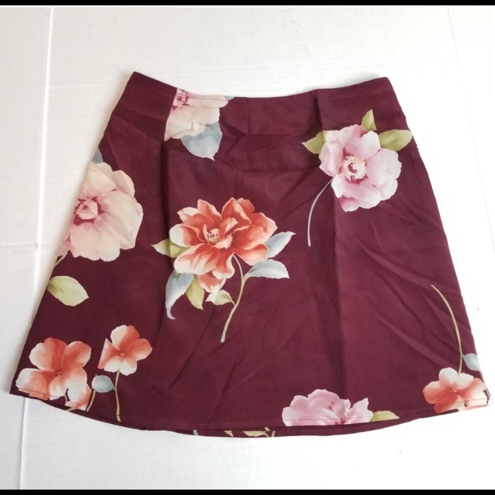 Vintage floral Express mini skirt